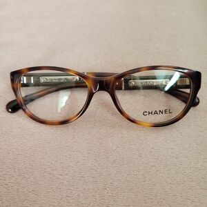 CHANEL Eye Glasses Frames Tortoise Shell 3233Q C 574 52 16 135 C New